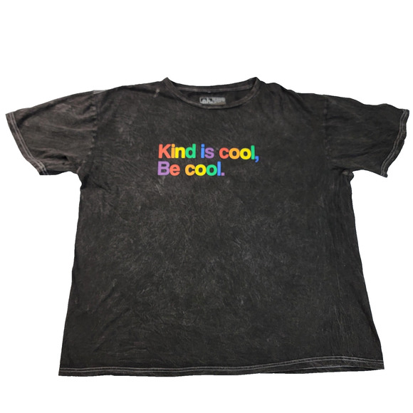 Phluid Project Shirt Mens XL Black Kind Is Cool Be Cool Pride Graphic (1151) - Picture 1 of 6